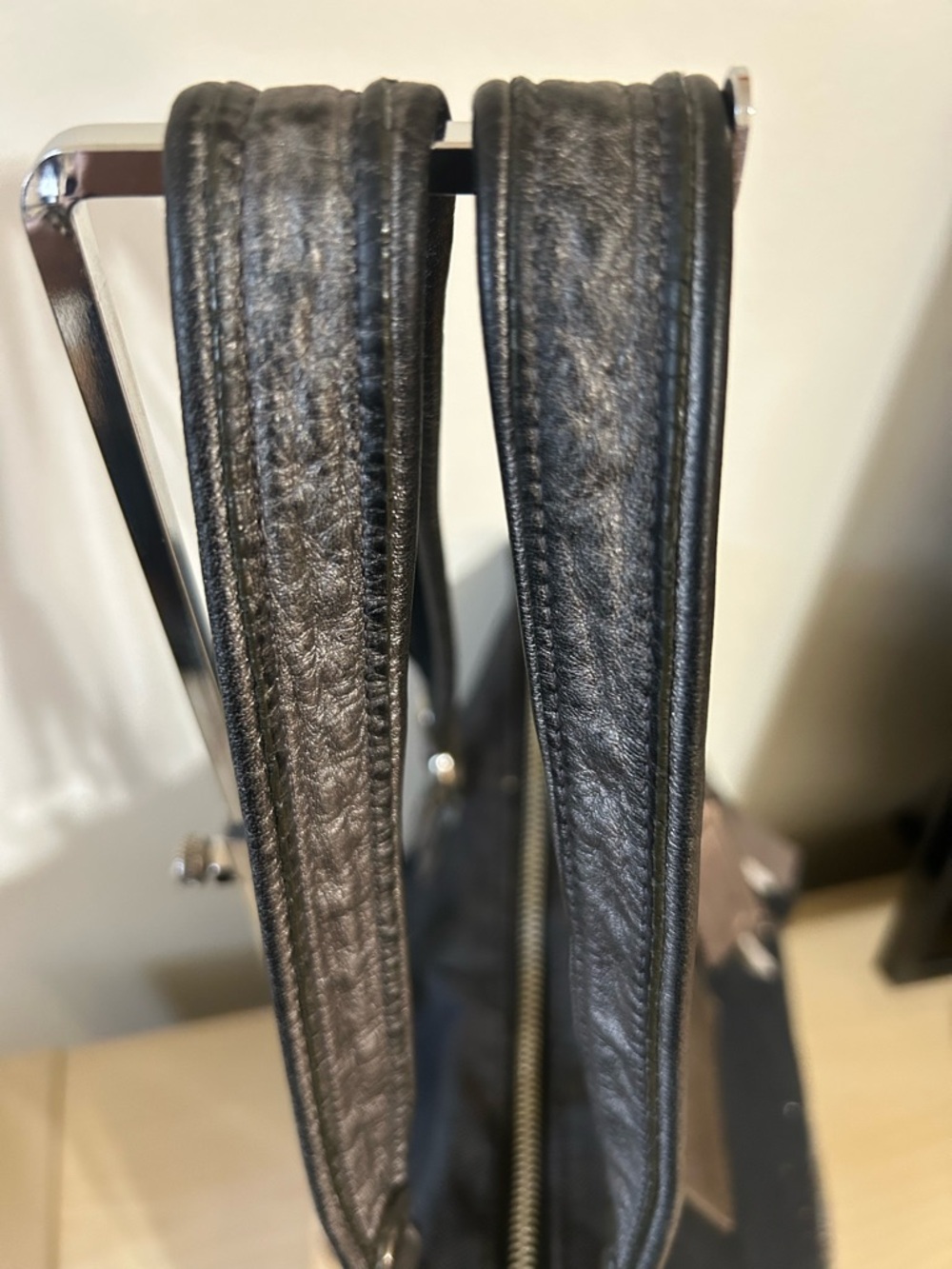 Coach Poppy Black Denim Rhinestone Tote 16319 - Picture 11 of 16